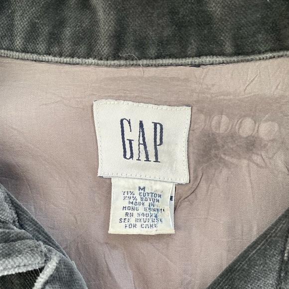 Gap Velvet Dark Gray Vest - Picture 3 of 7